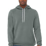 Bella + Canvas Mens Sponge Fleece Hooded Sweatshirt Hoodie w/ Pouch Pocket - Storm Blue