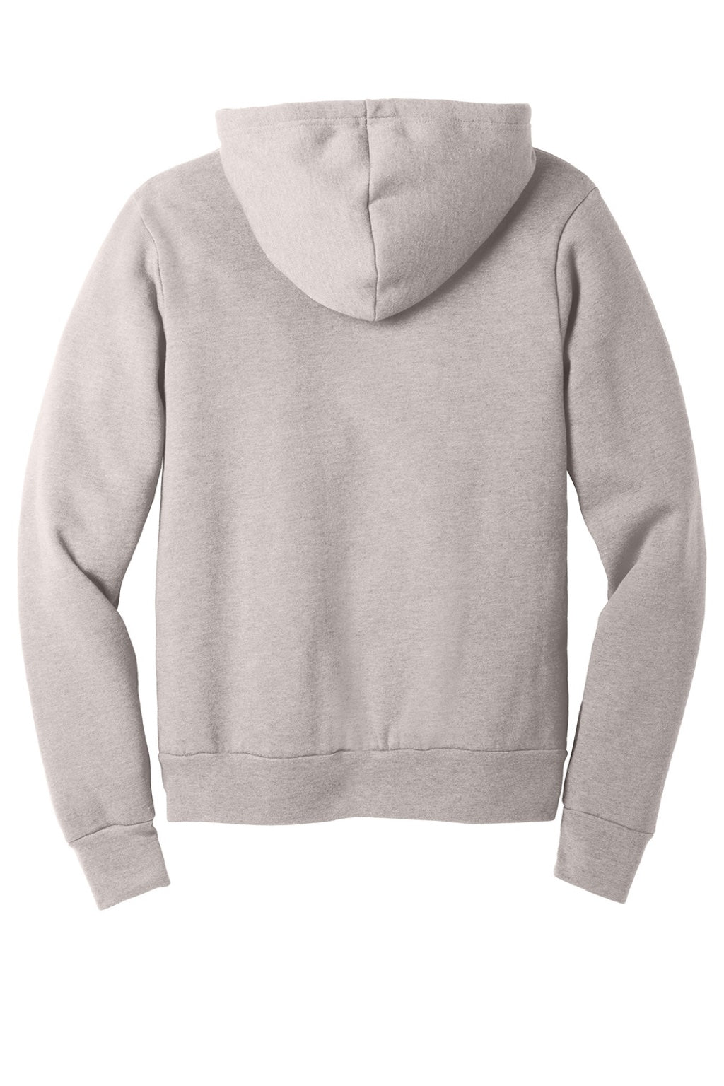 Bella + Canvas BC3719/3719 Mens Sponge Fleece Hooded Sweatshirt Hoodie w/ Pouch Pocket Heather Dust Flat Back