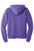 Bella + Canvas BC3719/3719 Mens Sponge Fleece Hooded Sweatshirt Hoodie w/ Pouch Pocket Heather Team Purple Flat Back