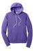 Bella + Canvas BC3719/3719 Mens Sponge Fleece Hooded Sweatshirt Hoodie w/ Pouch Pocket Heather Team Purple Flat Front