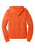 Bella + Canvas BC3719/3719 Mens Sponge Fleece Hooded Sweatshirt Hoodie w/ Pouch Pocket Orange Flat Back