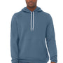 Bella + Canvas Mens Sponge Fleece Hooded Sweatshirt Hoodie w/ Pouch Pocket - Steel Blue