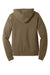 Bella + Canvas BC3719/3719 Mens Sponge Fleece Hooded Sweatshirt Hoodie w/ Pouch Pocket Vintage Brown Flat Back