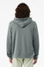 Bella + Canvas BC3739/3739 Mens Fleece Full Zip Hooded Sweatshirt Hoodie w/ Pockets Storm Blue Model Back