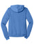 Bella + Canvas BC3739/3739 Mens Fleece Full Zip Hooded Sweatshirt Hoodie w/ Pockets Heather Columbia Blue Flat Back