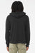 Bella + Canvas BC3739/3739 Mens Fleece Full Zip Hooded Sweatshirt Hoodie w/ Pockets Vintage Black Model Back