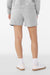 Bella + Canvas BC3787 Womens Cutoff Sweatshorts w/ Pockets Heather Grey Model Back