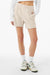 Bella + Canvas BC3787 Womens Cutoff Sweatshorts w/ Pockets Heather Dust Model Front