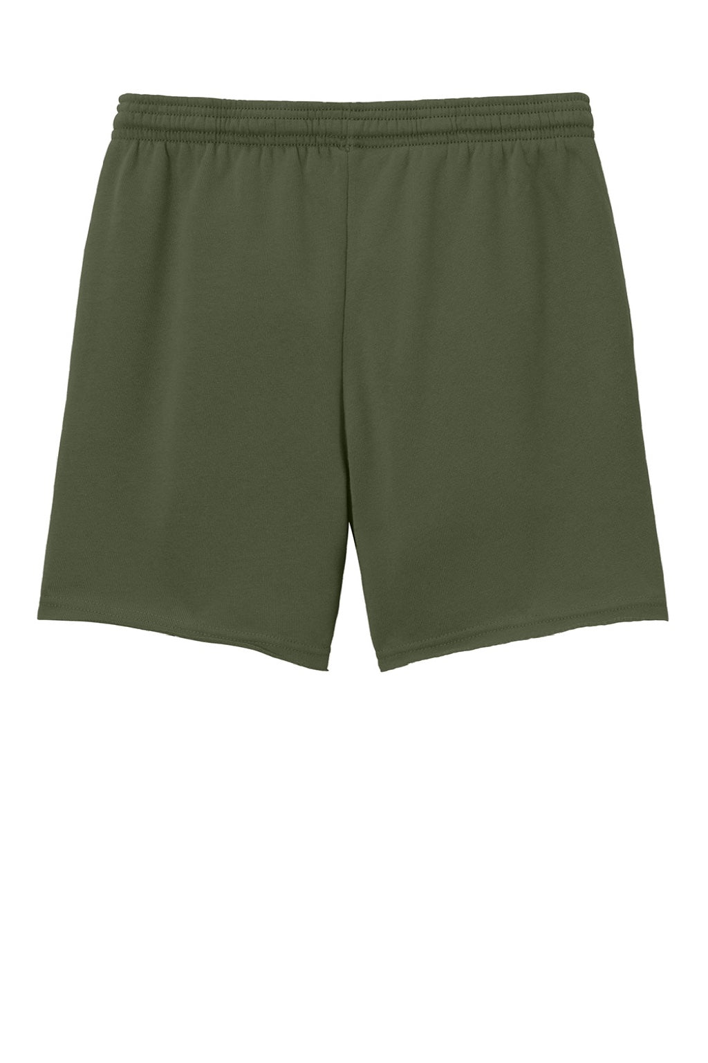 Bella + Canvas BC3787 Womens Cutoff Sweatshorts w/ Pockets Military Green Flat Back