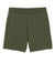Bella + Canvas BC3787 Womens Cutoff Sweatshorts w/ Pockets Military Green Flat Front