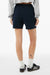 Bella + Canvas BC3787 Womens Cutoff Sweatshorts w/ Pockets Navy Blue Model Back