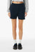 Bella + Canvas BC3787 Womens Cutoff Sweatshorts w/ Pockets Navy Blue Model Front