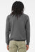 Bella + Canvas BC3901/3901 Mens Sponge Fleece Crewneck Sweatshirt Asphalt Grey Model Back