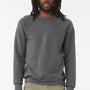 Bella + Canvas Mens Sponge Fleece Crewneck Sweatshirt - Asphalt Grey