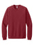 Bella + Canvas BC3901/3901 Mens Sponge Fleece Crewneck Sweatshirt Cardinal Red Flat Front