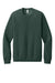 Bella + Canvas BC3901/3901 Mens Sponge Fleece Crewneck Sweatshirt Heather Forest Green Flat Front