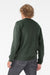 Bella + Canvas BC3901/3901 Mens Sponge Fleece Crewneck Sweatshirt Heather Forest Green Model Back