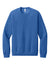 Bella + Canvas BC3901/3901 Mens Sponge Fleece Crewneck Sweatshirt Heather True Royal Blue Flat Front