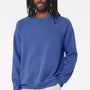 Bella + Canvas Mens Sponge Fleece Crewneck Sweatshirt - Heather True Royal Blue