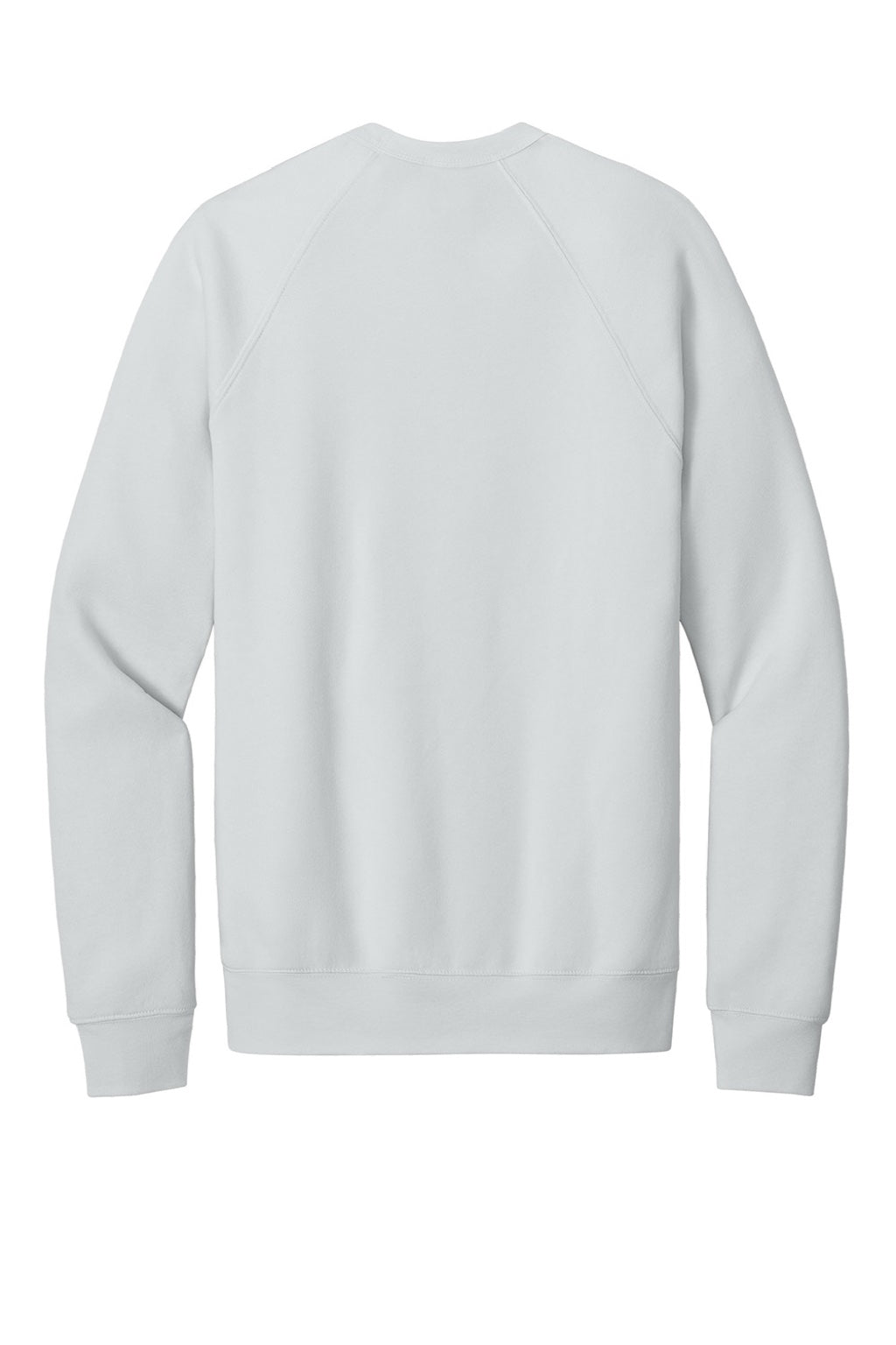 Bella + Canvas BC3901/3901 Mens Sponge Fleece Crewneck Sweatshirt Silver Grey Flat Back