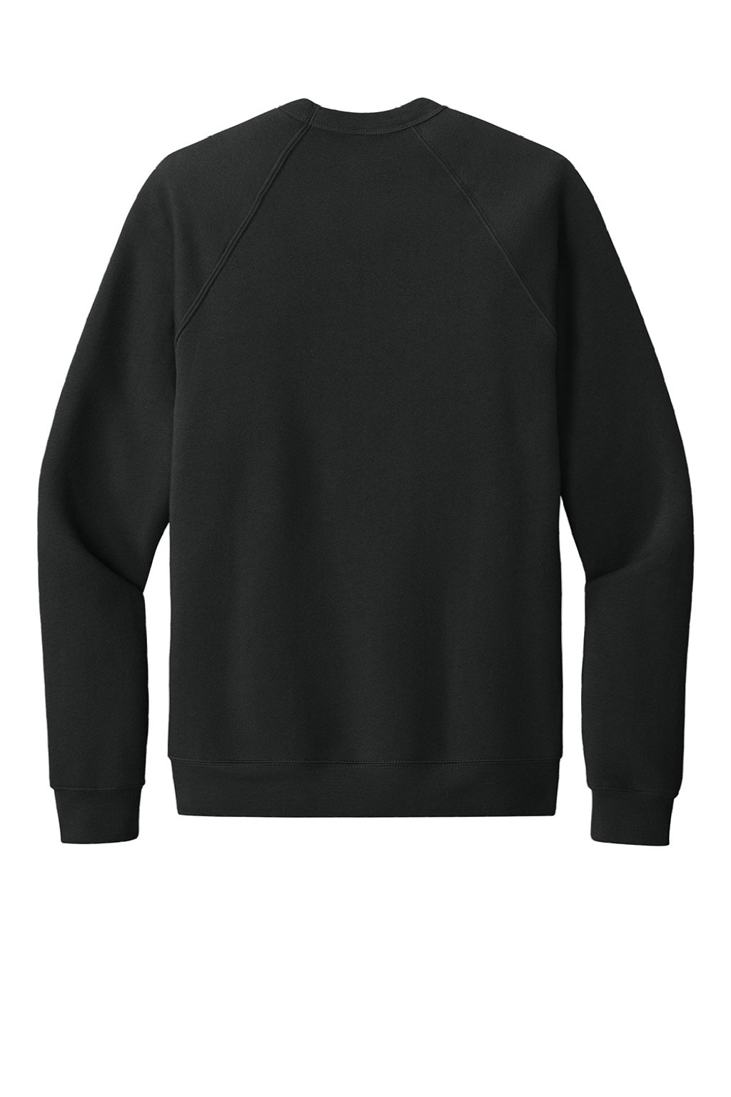 Bella + Canvas BC3901/3901 Mens Sponge Fleece Crewneck Sweatshirt Vintage Black Flat Back