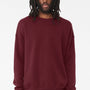 Bella + Canvas Mens Fleece Crewneck Sweatshirt - Maroon