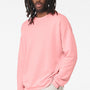 Bella + Canvas Mens Fleece Crewneck Sweatshirt - Pink
