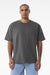 Bella + Canvas BC4610 Mens Short Sleeve Crewneck T-Shirt Asphalt Grey Model Front