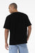 Bella + Canvas BC4610 Mens Short Sleeve Crewneck T-Shirt Black Model Back