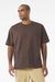 Bella + Canvas BC4610 Mens Short Sleeve Crewneck T-Shirt Cocoa Brown Model Front