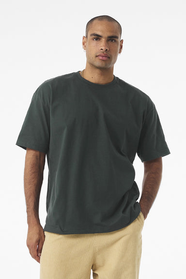 Bella + Canvas BC4610 Mens Short Sleeve Crewneck T-Shirt Huntre Green Model Front