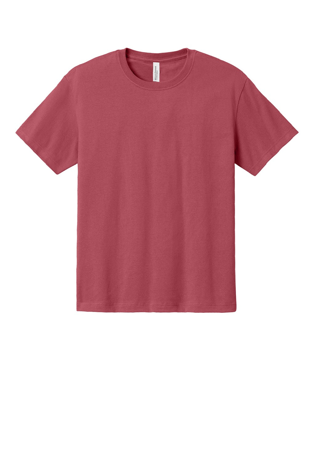 Bella + Canvas BC4610 Mens Short Sleeve Crewneck T-Shirt Vintage Red Flat Front