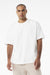 Bella + Canvas BC4610 Mens Short Sleeve Crewneck T-Shirt White Model Front