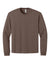 Bella + Canvas BC4651 Mens Long Sleeve Crewneck T-Shirt Cocoa Brown Flat Front