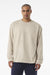 Bella + Canvas BC4651 Mens Long Sleeve Crewneck T-Shirt Dust Model Front