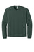Bella + Canvas BC4651 Mens Long Sleeve Crewneck T-Shirt Huntre Green Flat Front