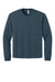 Bella + Canvas BC4651 Mens Long Sleeve Crewneck T-Shirt Vintage Navy Blue Flat Front
