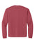 Bella + Canvas BC4651 Mens Long Sleeve Crewneck T-Shirt Vintage Red Flat Back