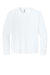 Bella + Canvas BC4651 Mens Long Sleeve Crewneck T-Shirt White Flat Front