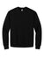 Bella + Canvas BC4711 Mens Crewneck Sweatshirt Black Flat Front