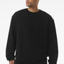 Bella + Canvas Mens Crewneck Sweatshirt - Black - COMING SOON