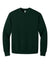 Bella + Canvas BC4711 Mens Crewneck Sweatshirt Forest Green Flat Front
