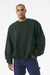 Bella + Canvas BC4711 Mens Crewneck Sweatshirt Forest Green Model Front