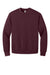 Bella + Canvas BC4711 Mens Crewneck Sweatshirt Maroon Flat Front