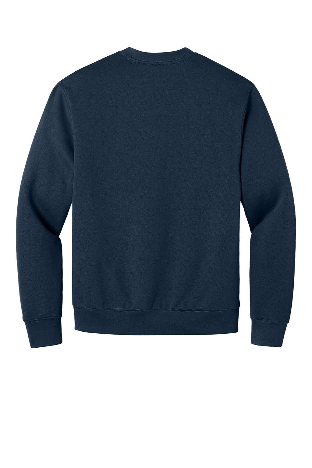 Bella + Canvas BC4711 Mens Crewneck Sweatshirt Navy Blue Flat Back