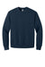 Bella + Canvas BC4711 Mens Crewneck Sweatshirt Navy Blue Flat Front