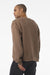 Bella + Canvas BC4711 Mens Crewneck Sweatshirt Vintage Brown Model Back