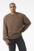 Bella + Canvas BC4711 Mens Crewneck Sweatshirt Vintage Brown Model Front
