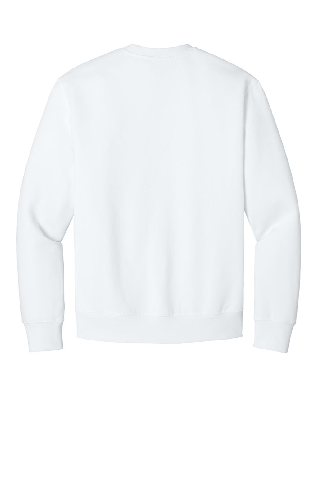 Bella + Canvas BC4711 Mens Crewneck Sweatshirt White Flat Back