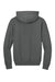 Bella + Canvas BC4719 Mens Hooded Sweathshirt w/ Pouch Pocket Asphalt Grey Flat Back